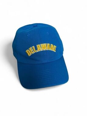 University of Delaware Blue Baseball Cap. Adjustable Fit.